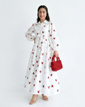 Cherry Print Maxi Dress